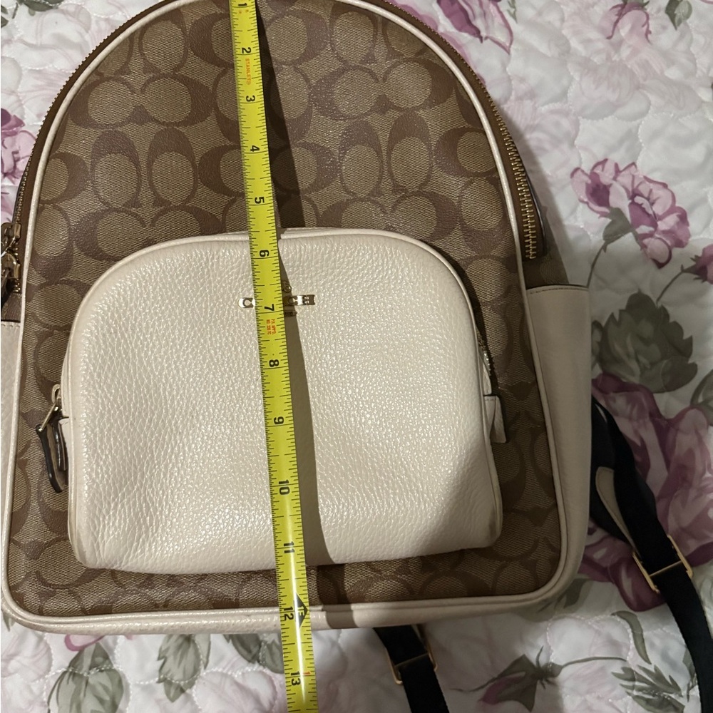 Coach Brown and Cream Backpack - Picture 14 of 16